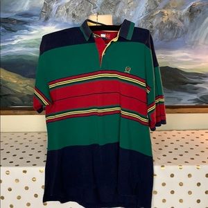 Vintage striped Tommy Hilfiger polo shirt size xl